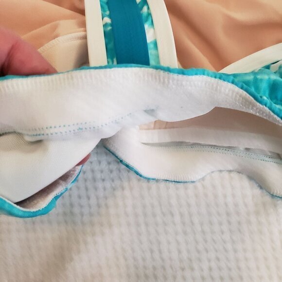 Athleta XtraLife Meryl Actisystem Ultraviolet Protection Swim Top M Tennis - Picture 8 of 12